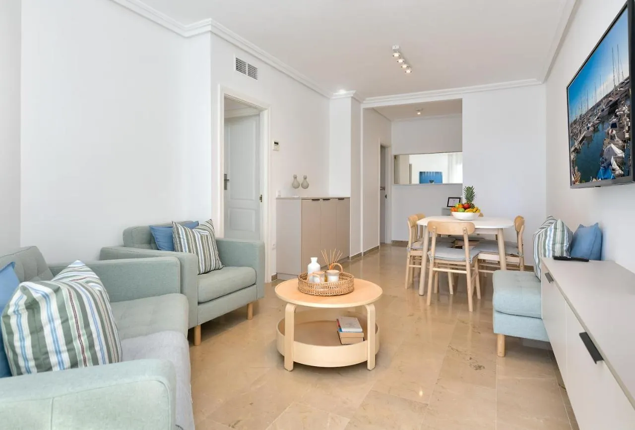 Charming Beachfront Apartment In Estepona Marina
